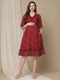 Knee Length Maternity Dress