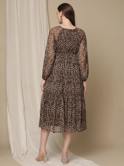 Leopard Print Maternity Dress