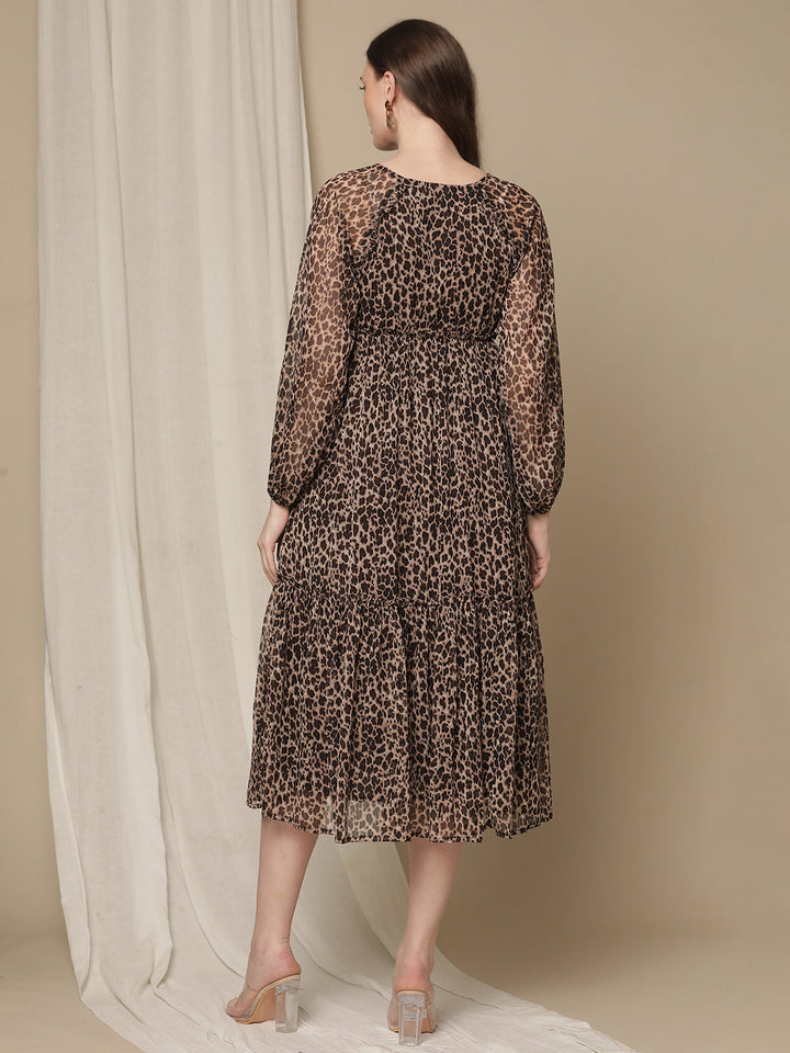 Leopard Print Maternity Dress