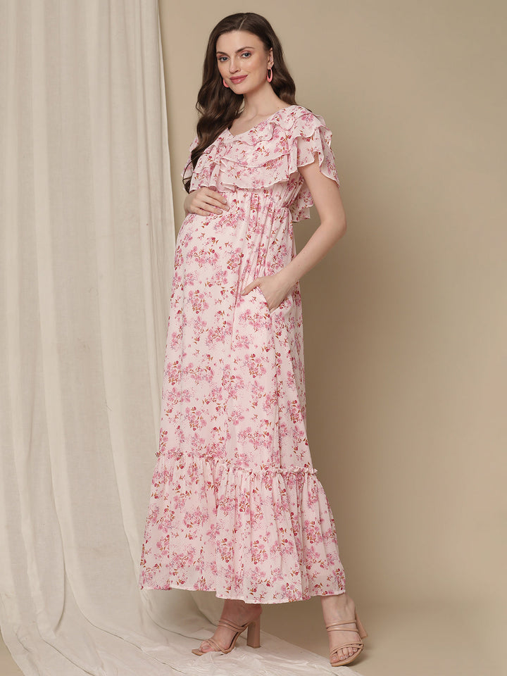 Light Pink Maternity Dress