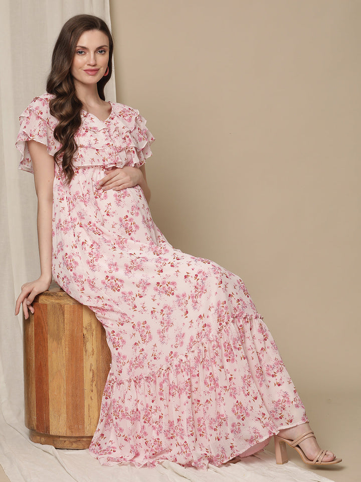 Light Pink Maternity Dress