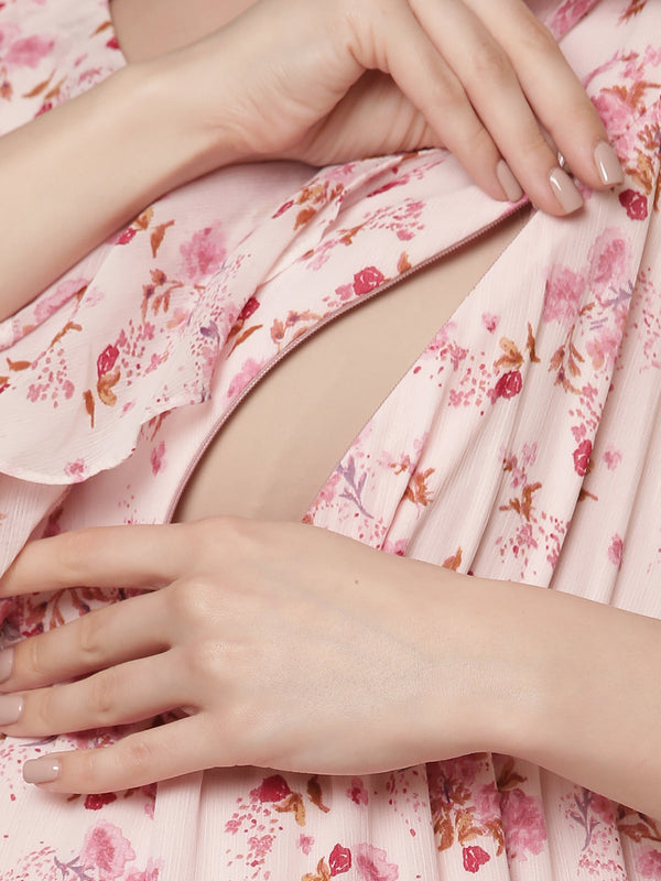 Light Pink Maternity Dress