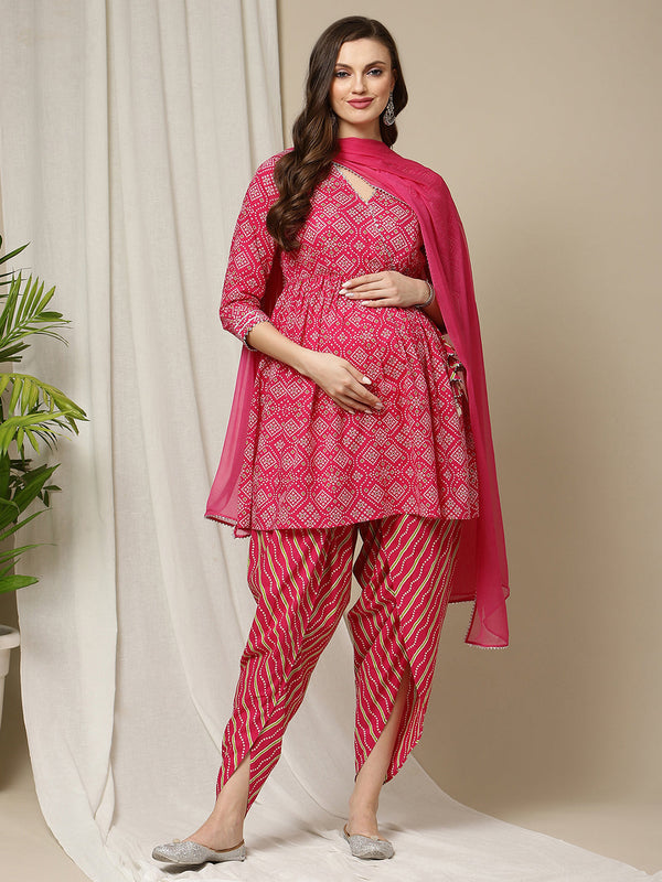 Peach Geometric Ethnic Printed Maternity and Nursing Dress | Putchi, Salwar  Suit, Designer Salwar Suit, Women Salwar Suits, महिलाओं का सूट सलवार -  M.K.Deepika, Coimbatore | ID: 2852357888333