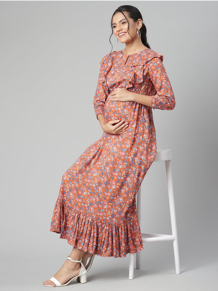 Printed Maternity Dress