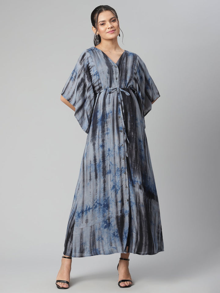 Tie-Dye Maternity Maxi Dress