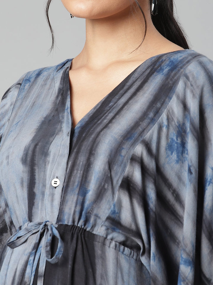 Tie-Dye Maternity Maxi Dress