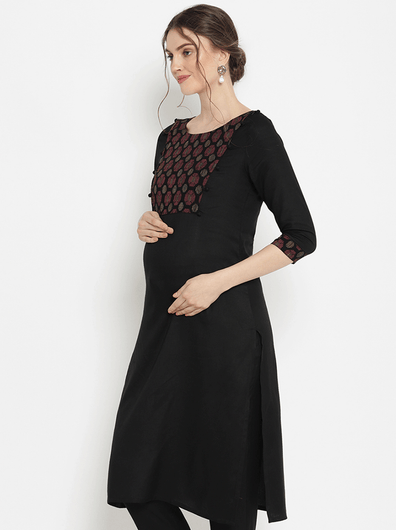 Maternity Zipper Kurta