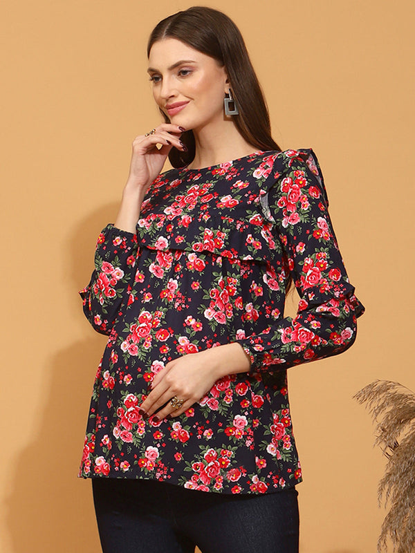 Maternity Top with Zipper