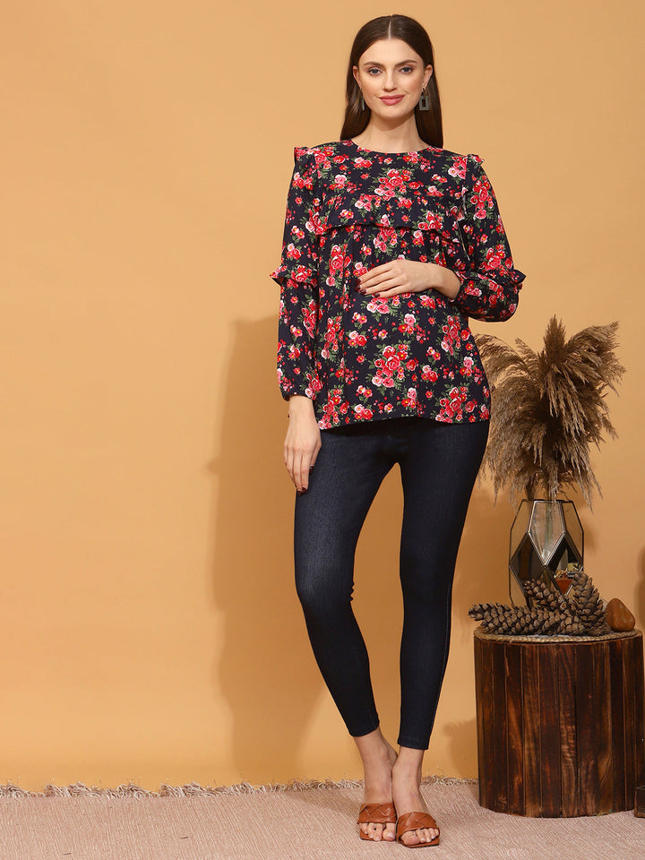Maternity Top with Zipper