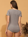 Maternity Bodysuit Top- Grey