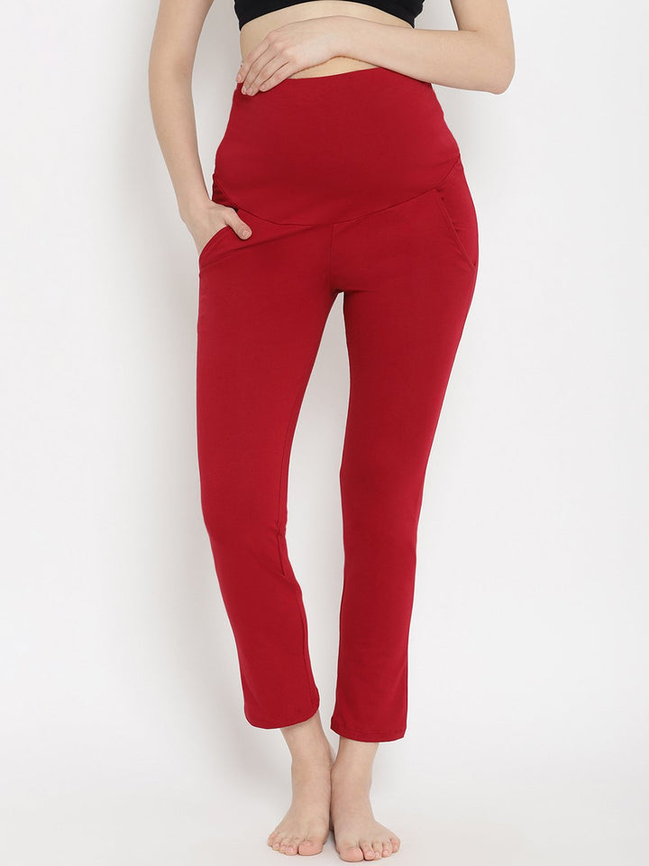 Hi-rise Maternity Casual Pants