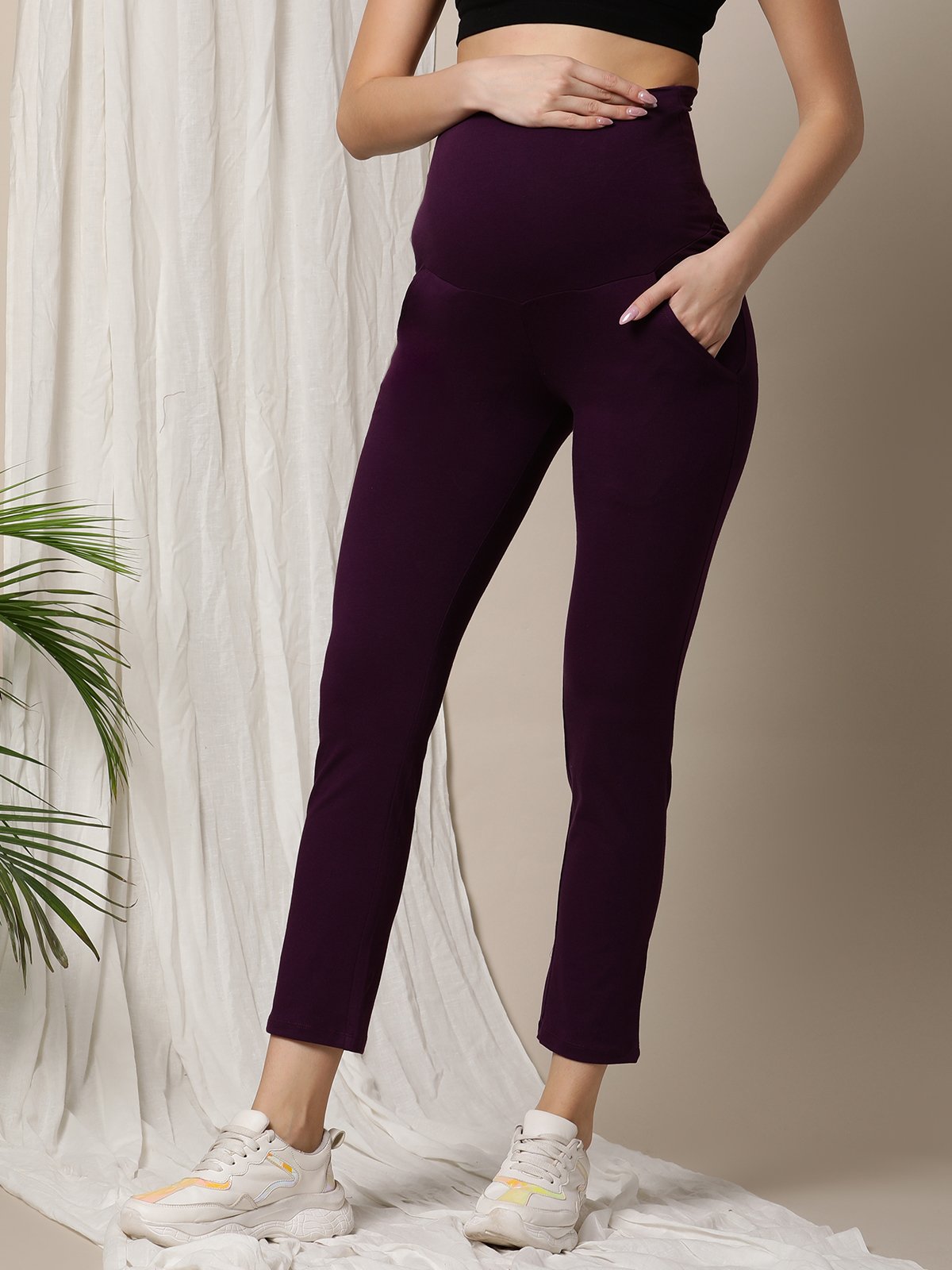 Buy Navy Leggings & Trackpants for Women by MAMMA'S MATERNITY Online |  Ajio.com