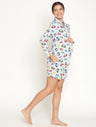 2pc. Maternity/Nursing Collar Shorts PJ Set