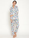 Mickey Print Maternity Pajama Set