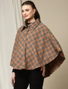 Maternity Woollen Poncho- Brown