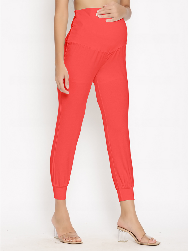 Red Maternity Joggers