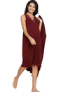 Maternity Nightie & Robe Set- Wine Red