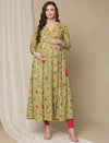 2pc. Maternity Cotton Kurta Churidar Set