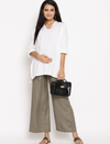 Maternity Linen Palazzo Pants