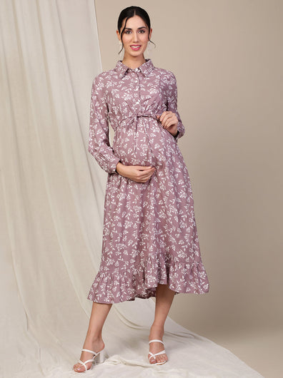 Maternity Shirt Dress