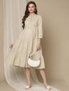 Maternity Cotton Tiered Dress