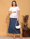 Maternity Denim Long Skirt