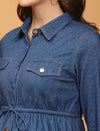 Maternity Denim Shirt Dress
