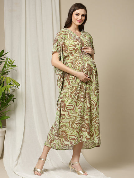 Geomentric Pattern Feeding Kaftan