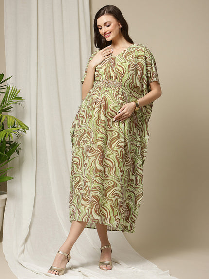Geomentric Pattern Feeding Kaftan