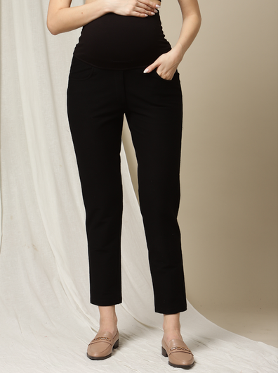 Maternity Denim Trousers- Black