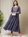 Maternity Anarkali Cotton Kurta + Dupatta