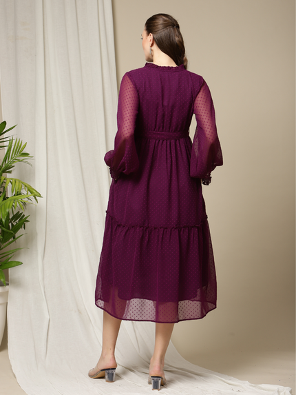 Purple Maternity Dress