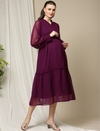 Purple Maternity Dress