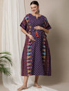 Border Print Maternity Kaftan