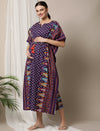 Border Print Maternity Kaftan