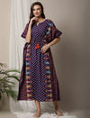 Border Print Maternity Kaftan