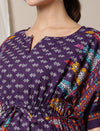 Border Print Maternity Kaftan