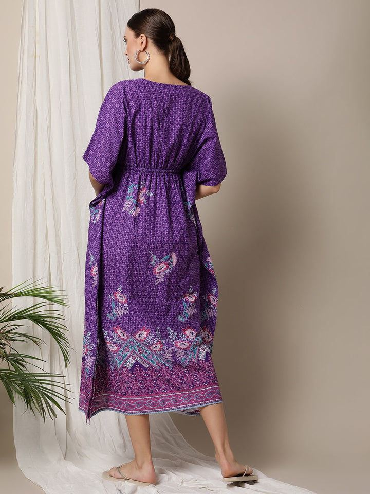 Floral Print Maternity Kaftan