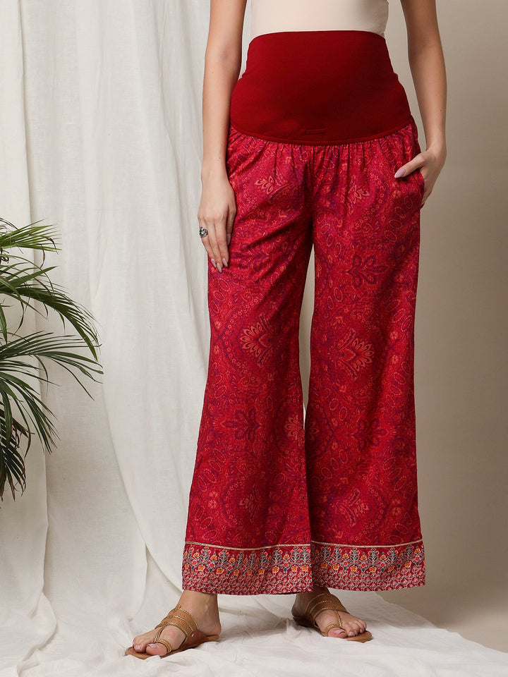 2pc. Maternity/Feeding Kaftan Tunic & Palazzo Set