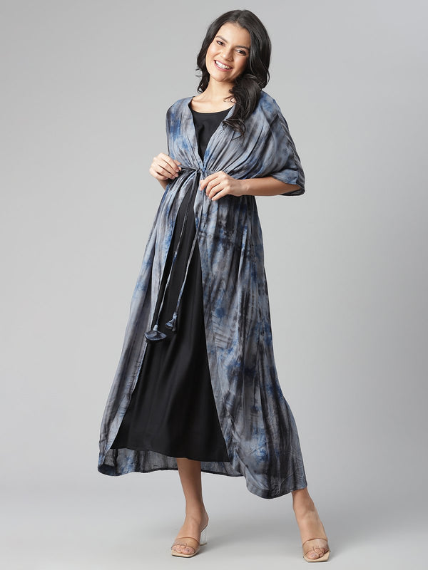 Maternity & Nursing Tie Dye Kimono Kaftan