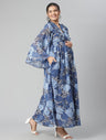 Maternity Convex Blue Maxi Dress
