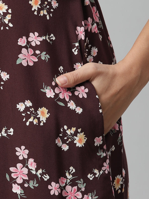 Maternity Button-Front Dress
