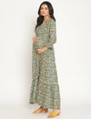 Floral Maternity Maxi Dress