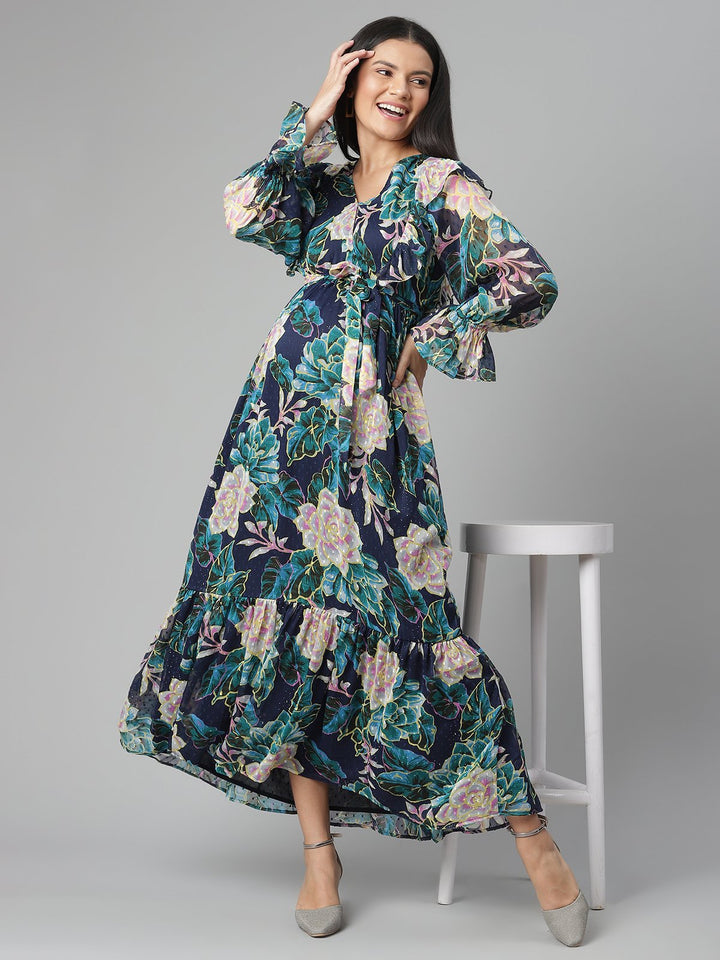 Printed Maternity Dress