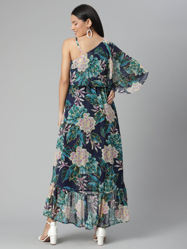 Overlay Maternity Maxi Dress