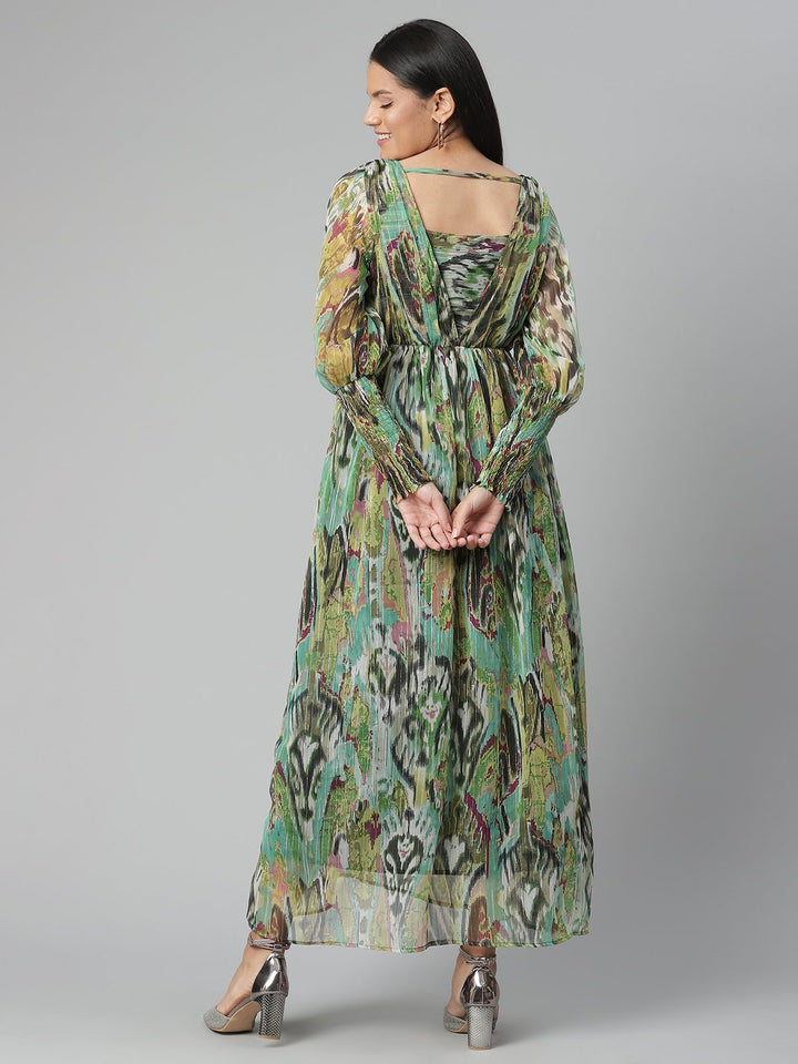 Nursing Smocked Maxi Dress