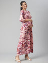 Maternity Keyhole Floral Dress