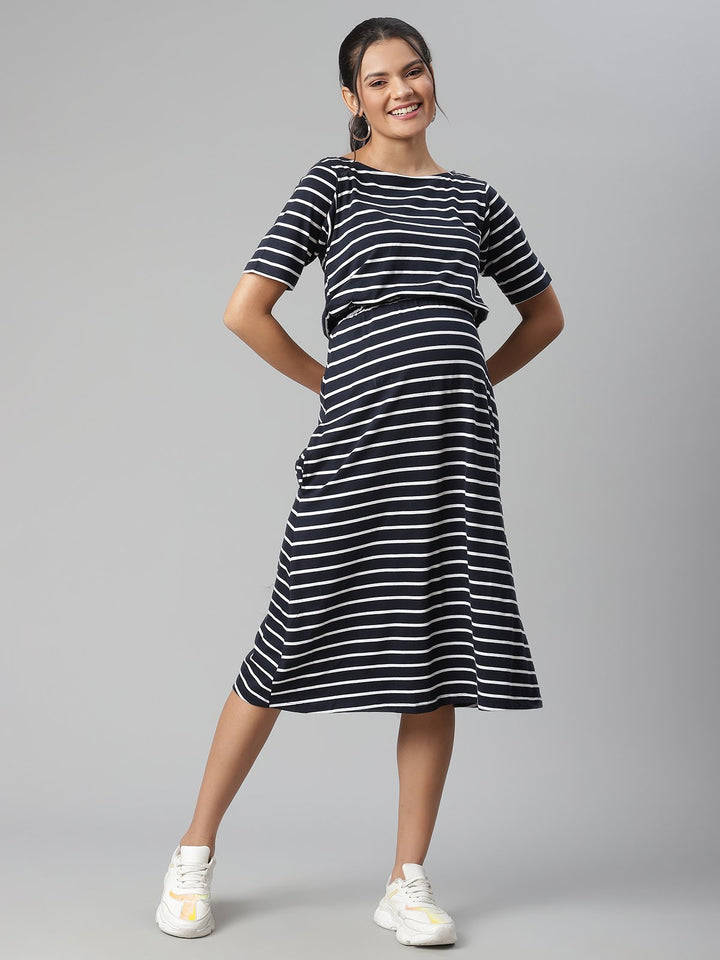 Maternity Casual Overlay Dress