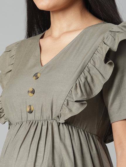 Linen Cotton Maternity Top