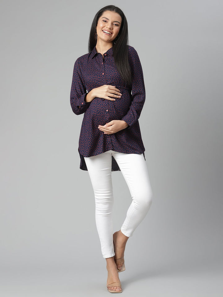 Maternity Adjustable Tunic Top